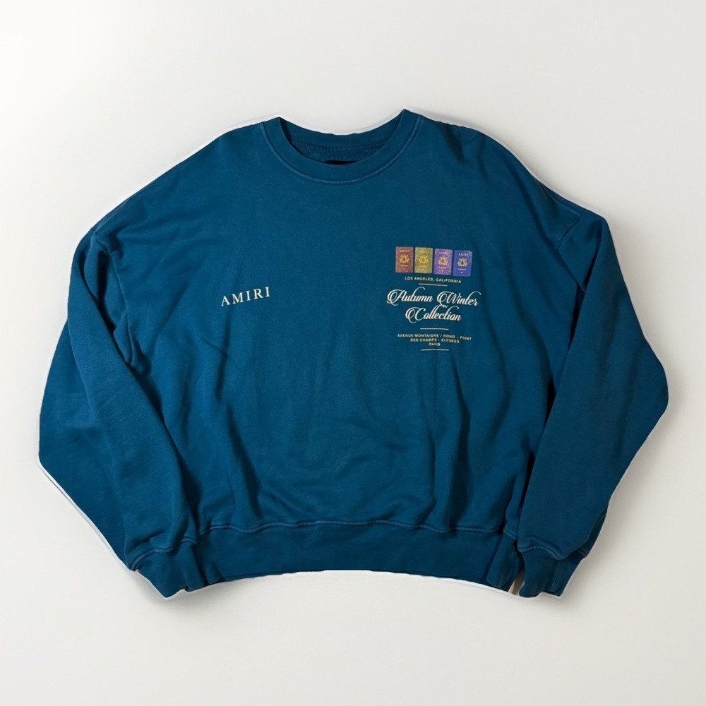 Amiri 2020 A/W Runway Exclusive Crewneck Sweatshirt Size Medium